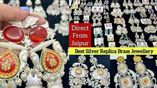 Jaipur Jewellery Wholesale Market| Silver Replica Jewelry Manufacturer |Silver lookalike #jewellery