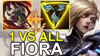 LOL Challenger CN Best Fiora - 1vs ALL Fiora Build BROKEN - 14Fiora Rank1 Fiora Gameplay