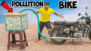 Collected My Bike Pollution in Box | 100% Shocking Results 