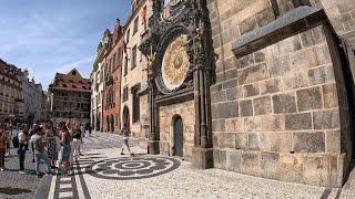 Long Walk in Prague from the Astronomical Clock to the Charles Bridge