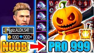 MAXDIAMOND *NEW SKIN*watch how I transformNOOB to PRO Free Fire Ms Rainbow