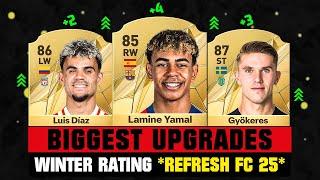 FIFA 25 | BIGGEST WINTER RATING UPGRADES (EA FC 25)!  ft. Lamine Yamal, Luis Diaz, Gyokeres…