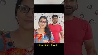 Meaning of BUCKET LIST  | Learn Daily use English Sentences | Preeti and Sachin | #shorts
