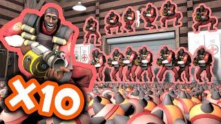 TF2 x10 IS HILARIOUS  (WE CRASHED THE SERVER)