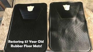 Restoring 57 Year Old Rubber Floor Mats