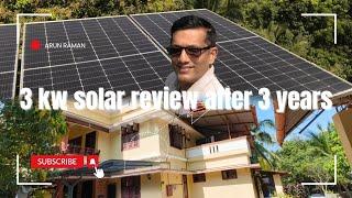 3 Kw  ROOFTOP SOLAR SYSTEM/ON GRID SYSTEM/KSEB/DAILY 16 UNIT ELECTRICITY/BY ARUN RAMAN