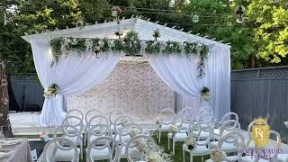 Intimate Backyard Wedding | Royal Luxury Events & Decor