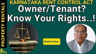 Karnataka Rent Control Act I Owner & Tenant Rights in Property Rental | Real Estate | Property Care