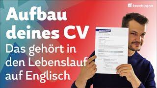 Curriculum Vitae schreiben - CV Aufbau, Muster + Formulierungen