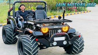 READY FOR HASAN ( KARNATAKA ) MODIFIED OPEN JEEP ...JAIN MOTORS @ 81990-61161