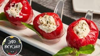 I've never cooked peppers so delicious! Appetizer of Pickled Peppers Stuffed with Cheese