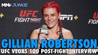 Gillian Robertson Not Happy Despite Achieving First Three-Fight Winning Streak | UFC Vegas 100