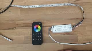 LED24.cc LED Dimmer u. RGBW Controller anschließen Fernbedienung auf Receiver / Empfänger anlernen