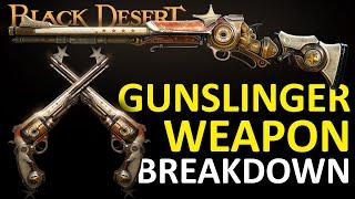 GUNSLINGER WEAPON OFFICIAL PREVIEW BREAKDOWN SPEC INFO, Revolver, Shotgun (Black Desert Online) BDO