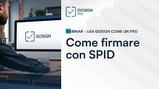 Come firmare digitalmente con SPID