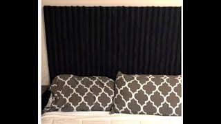 DIY BUDGET FRIENDLY AND EASY HEADBOARD