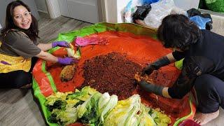 Making 20kg of Kimchi with my Korean mother in law!