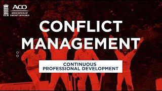 Conflict Management best practices for Cricket Umpires