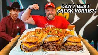 Beat Joel's Record, Win £100 | Burger Boyz' "Chuck Norris" 3x4 Welsh Smash Cheeseburger Challenge!!