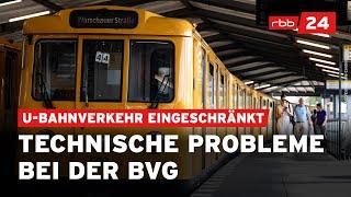 Einschränkungen des U-Bahnverkehrs