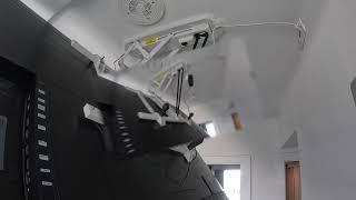 How to mount electric Motorized flip down ceiling tv mount MOUNT-E-FD70 Toronto? With wires hidden