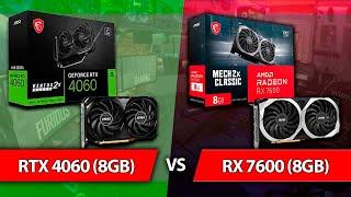 RX 7600 vs RTX 4060 | Pruebas en 1080p