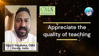 IPFC Academy Student | Gijo Varghese, CMA