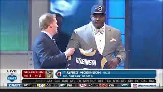 2014 NFL Draft Rd 1 Pk 2 | STL Rams Select OT Greg Robinson