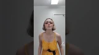 Braless no bra bouncy bouncing boobs dancing tiktok nip slip boob