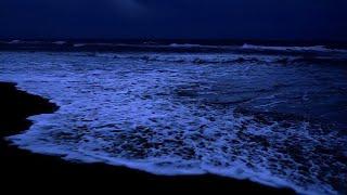 Ocean Waves for Deep Sleep | Waves Crashing on Beach at Night for Insomnia. Wave Sounds to Relax