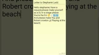 message to Stephanie Ladd again