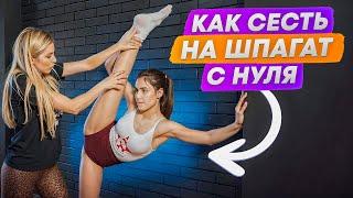 Как сесть НА ШПАГАТ С НУЛЯ? ТОП 3 упражнения для поперечного шпагата!
