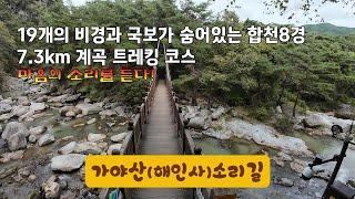 19개의 비경과 국보가 숨어있는  7.3km 트레킹 | 가야산(해인사)소리길 | 합천8경중 2경