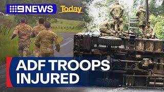 Ex-Tropical Cyclone Alfred: ADF personnel injured after army vehicles collided | 9 News Australia