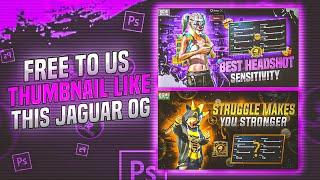 Free To Us Pubg Thumbnail Like This Jaguar Og || How to make Jaguar og Thumbnail Tutorial on android