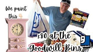 Hidden Gems at The Goodwill Bins Thrifting For Home Decor - Reselling