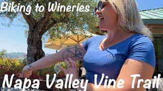 Napa Valley Travel Guide - Yountville CA - Biking To Wineries Along the Vine Trail Yountville - Napa