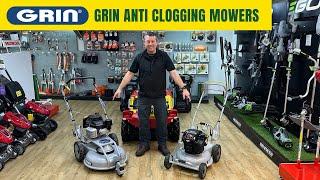 Grin Mulching lawn mowers -  the anti clogging mowers that impress every time 