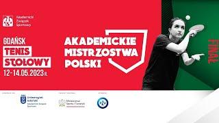 Akademickie Mistrzostwa Polski w Tenisie Stołowym | sobota - FINAŁY stół nr 1 13.05.2023