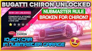 Asphalt 9 | Unlocking Bugatti Chiron | 104th Car in Nubmaster Garage