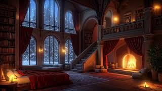 Winter Castle Room Haven - Fireplace and Wind Sounds