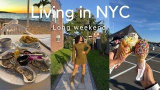 Fall in NYC | Surprise date night, cozy up with me for the long weekend, sick days at home