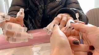 First Person View - Nail Salon Operation in Korea | 1인칭 시점 촬영 | 네일샵 브이로그 | 크리스마스 트리 꾸미기