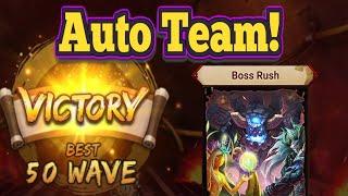 Boss Rush Wave 41-50 With Auto Team! Easy Clear! - Summoners War