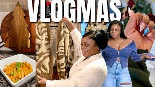 VLOGMAS DAY 13 | Nail Appt, Cajun Lobster Alfredo, Preparing for Our Girls' Trip, Hilarious Try-On .