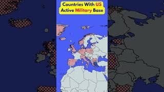 All Countries With US Military Bases! #geography #maps #us