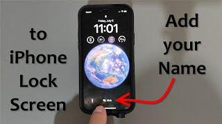 How to ADD your Name on your iPhone Lock Screen! Free & Easy