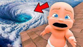 Hurricane DESTROYS Baby's House!