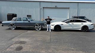 TWO OF MY THREE CARS *ONE IS LEAVING ME* YOUR 1989 LS BROUGHAM BOX CHEVY VS MY 2019 GT63S MERCEDES