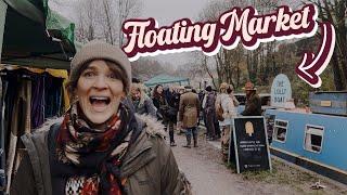 Visiting a FLOATING market | NARROWBOAT trader's market in Bradford On Avon | EP 36